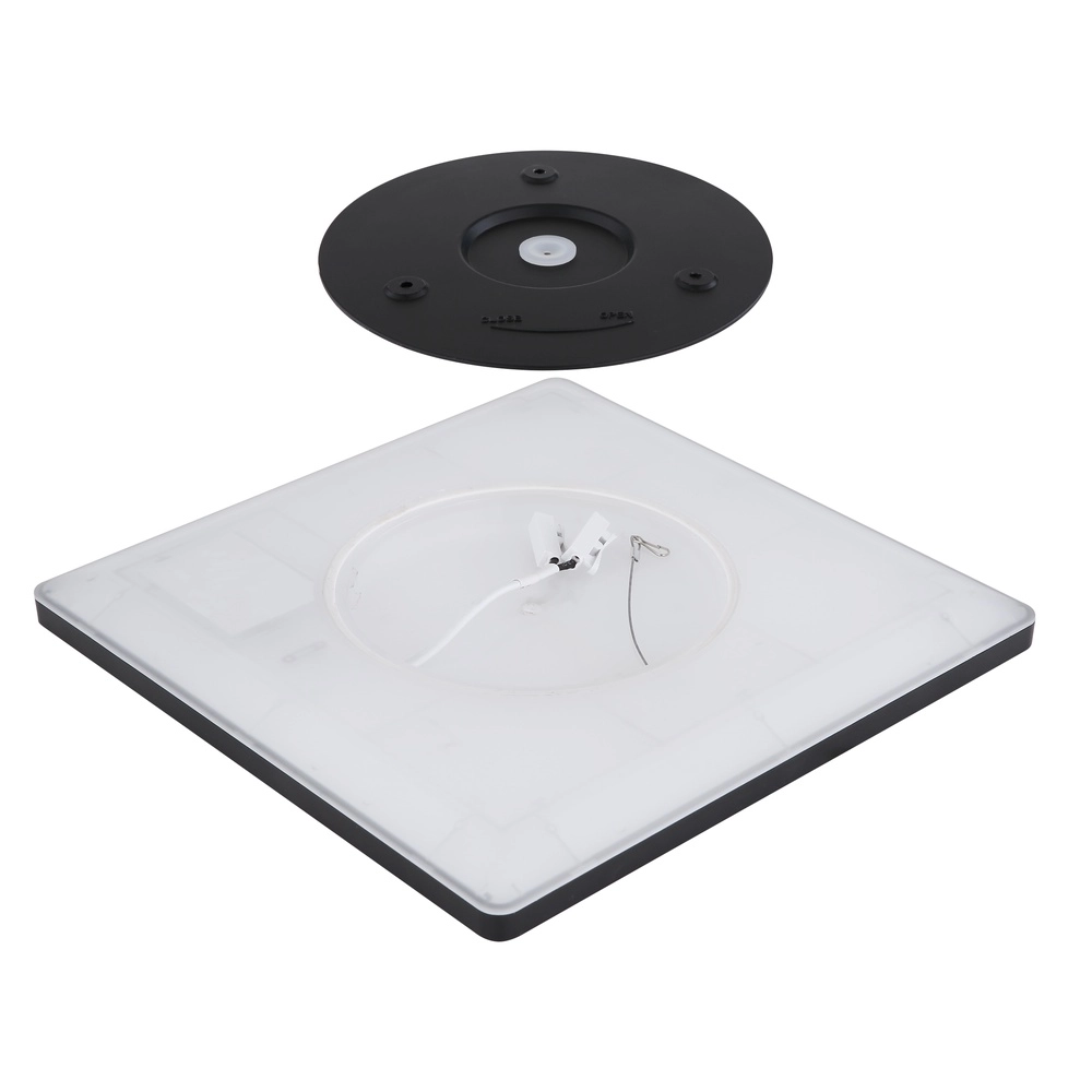 Plafonniere Sapana vierkant 42cm zwart Globo 9007371429738