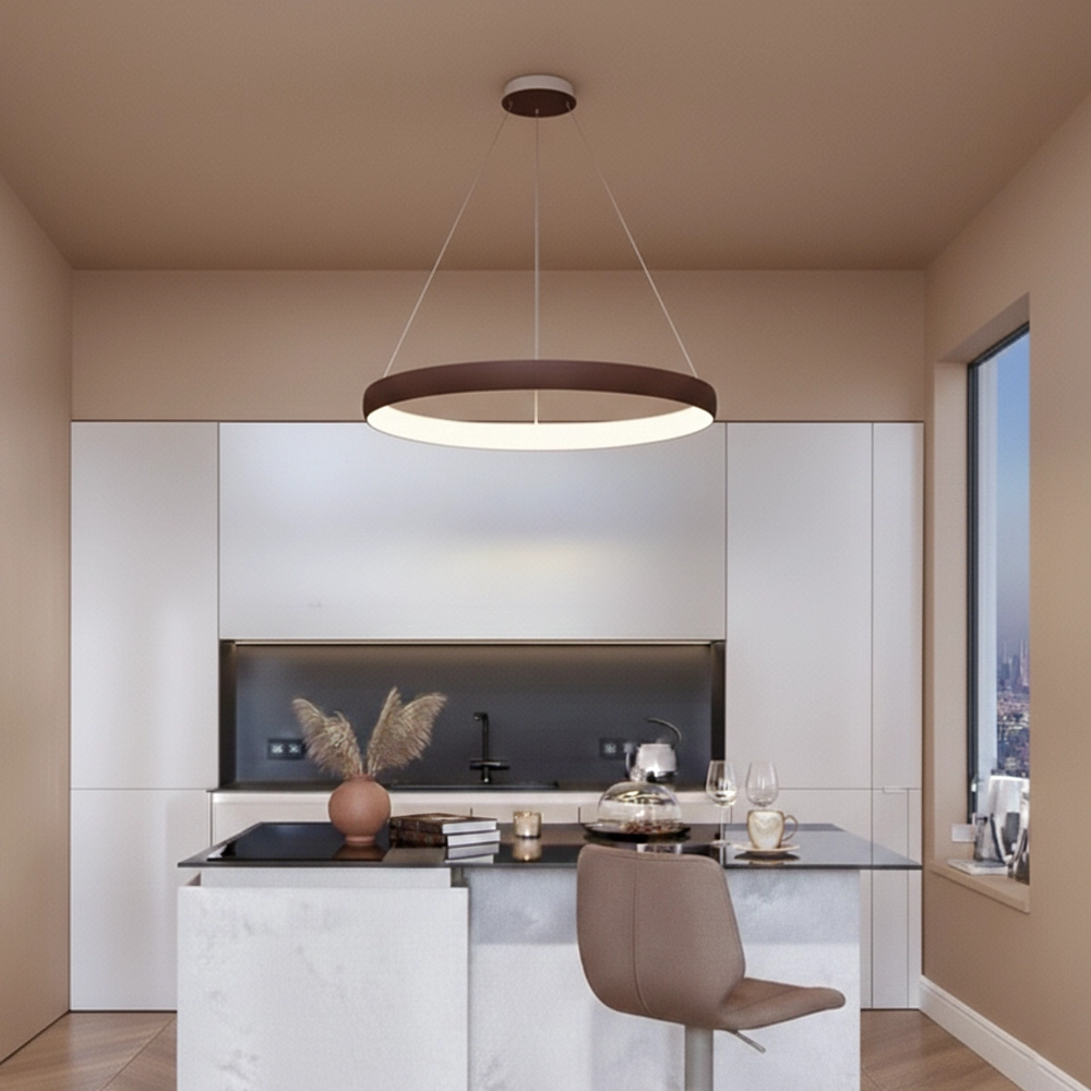 Design hanglamp Albi koffie bruin Ø 81cm