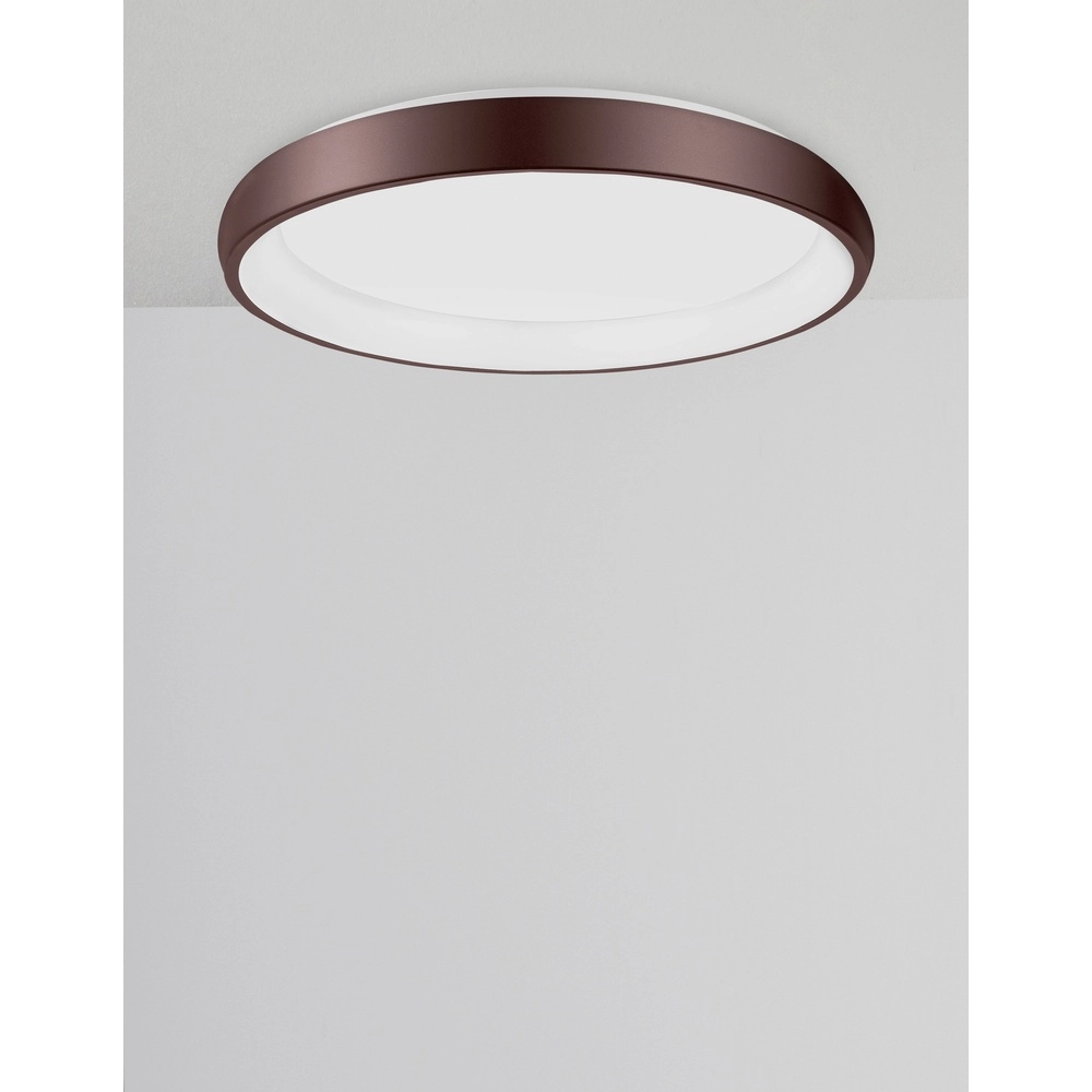 Plafondlamp Albi koffie bruin Ø 61cm Lyora 5212017414878