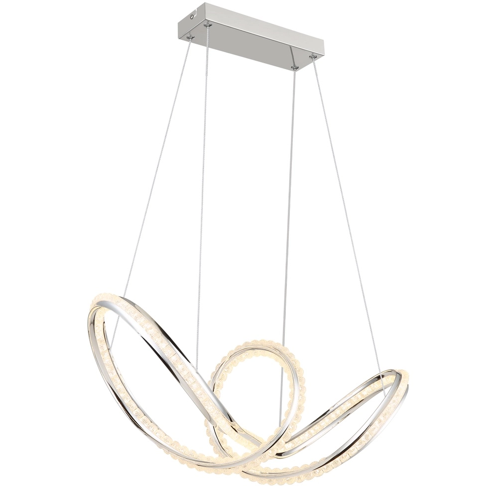 Moderne hanglamp Evangeline chroom Globo 9007371583201