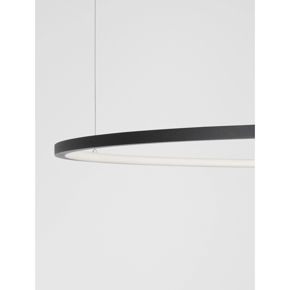 Ronde hanglamp Tarquin zwart Ø 100cm Lyora 5212017438348