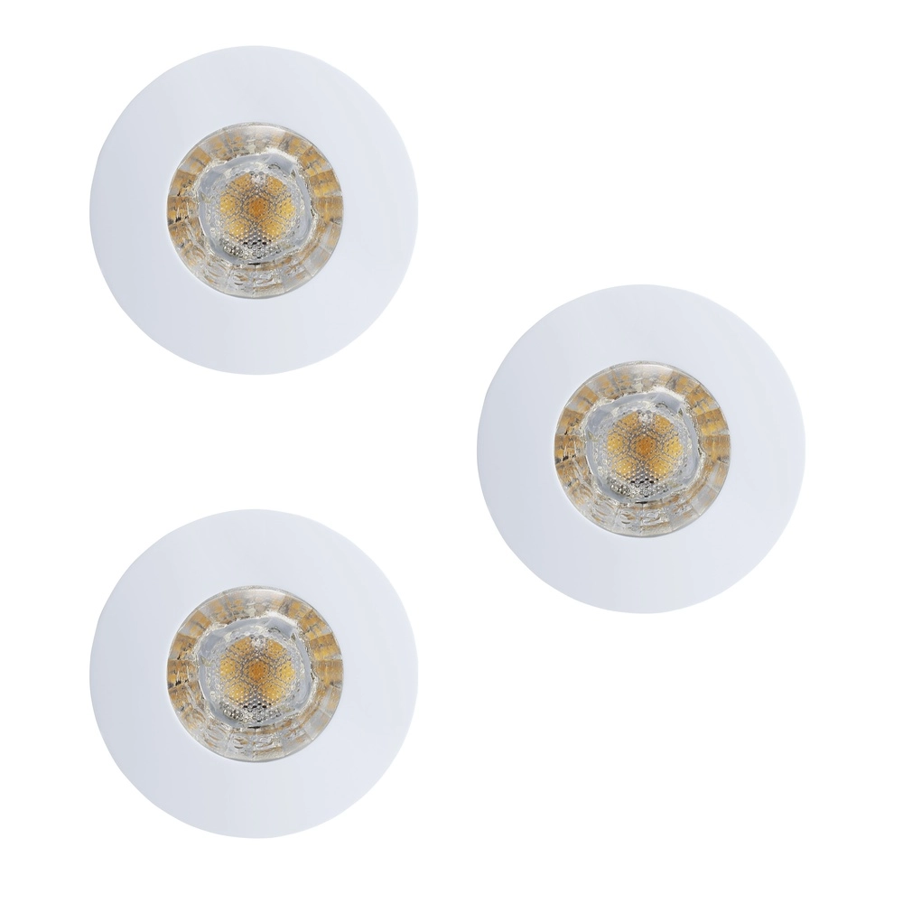 Set van 3 inbouwspots Margo wit