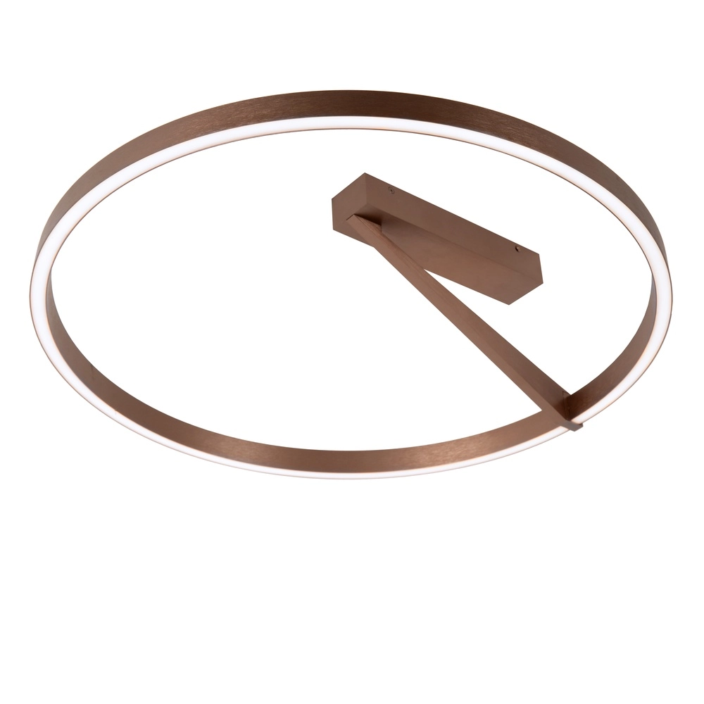 Design plafondlamp Applause Ø 60cm - koffie bruin - met afstandsbediening Premium by Lucide 5411212221810