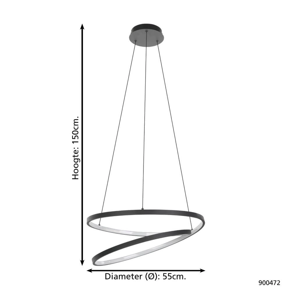 Design led hanglamp Ruotale Ø 55cm Eglo 9008606239931