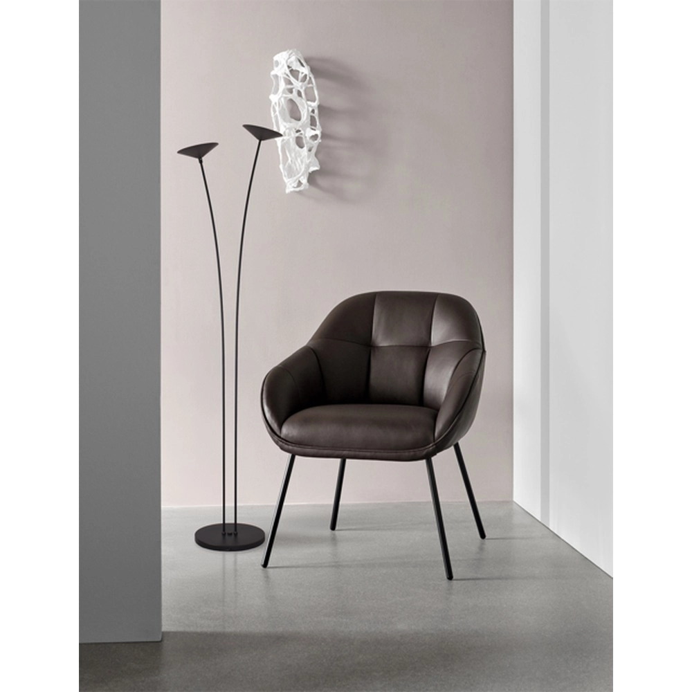 2-lichts vloerlamp Ceppo zwart Masterlight 8718121348612