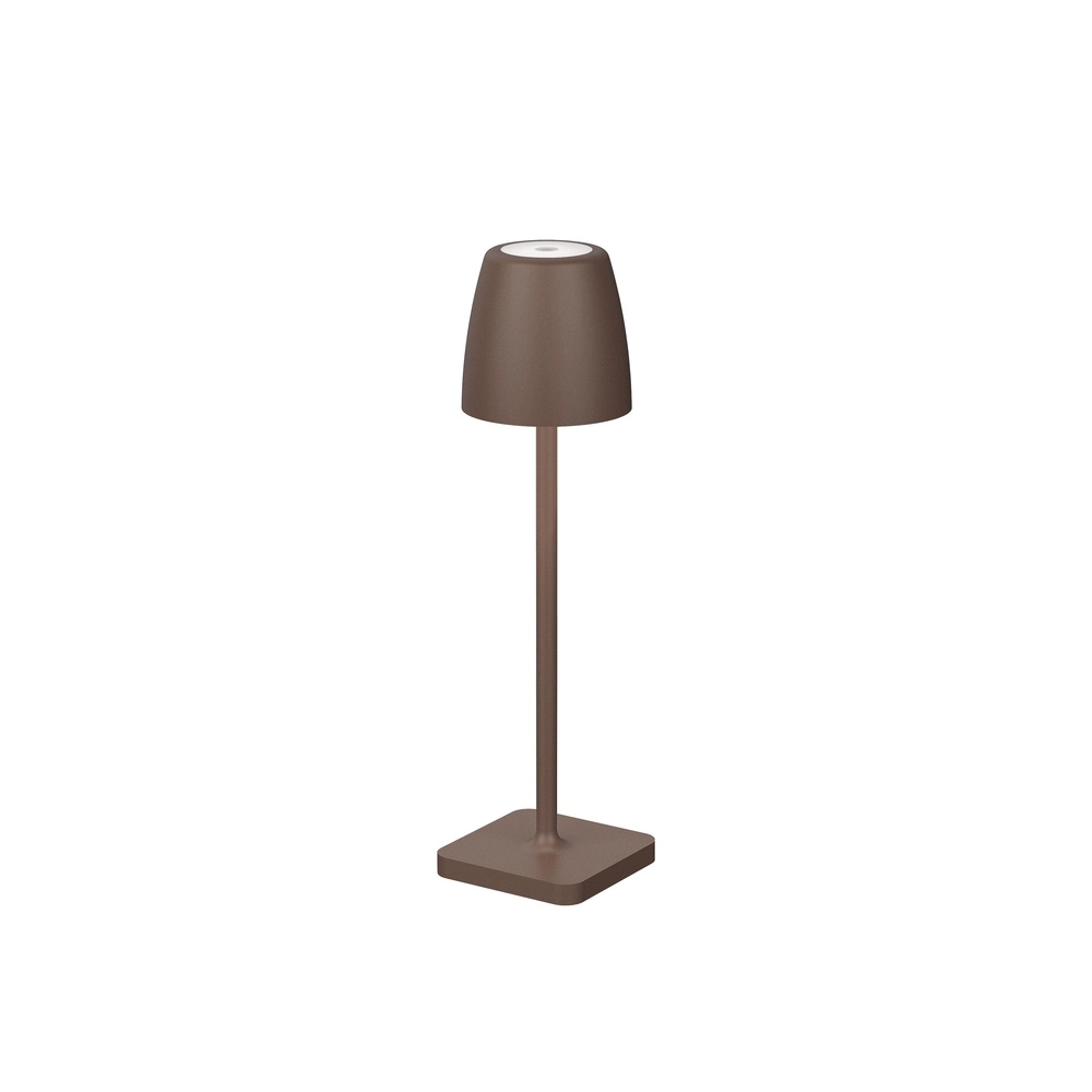 Tafellamp Colt roestbruin oplaadbaar