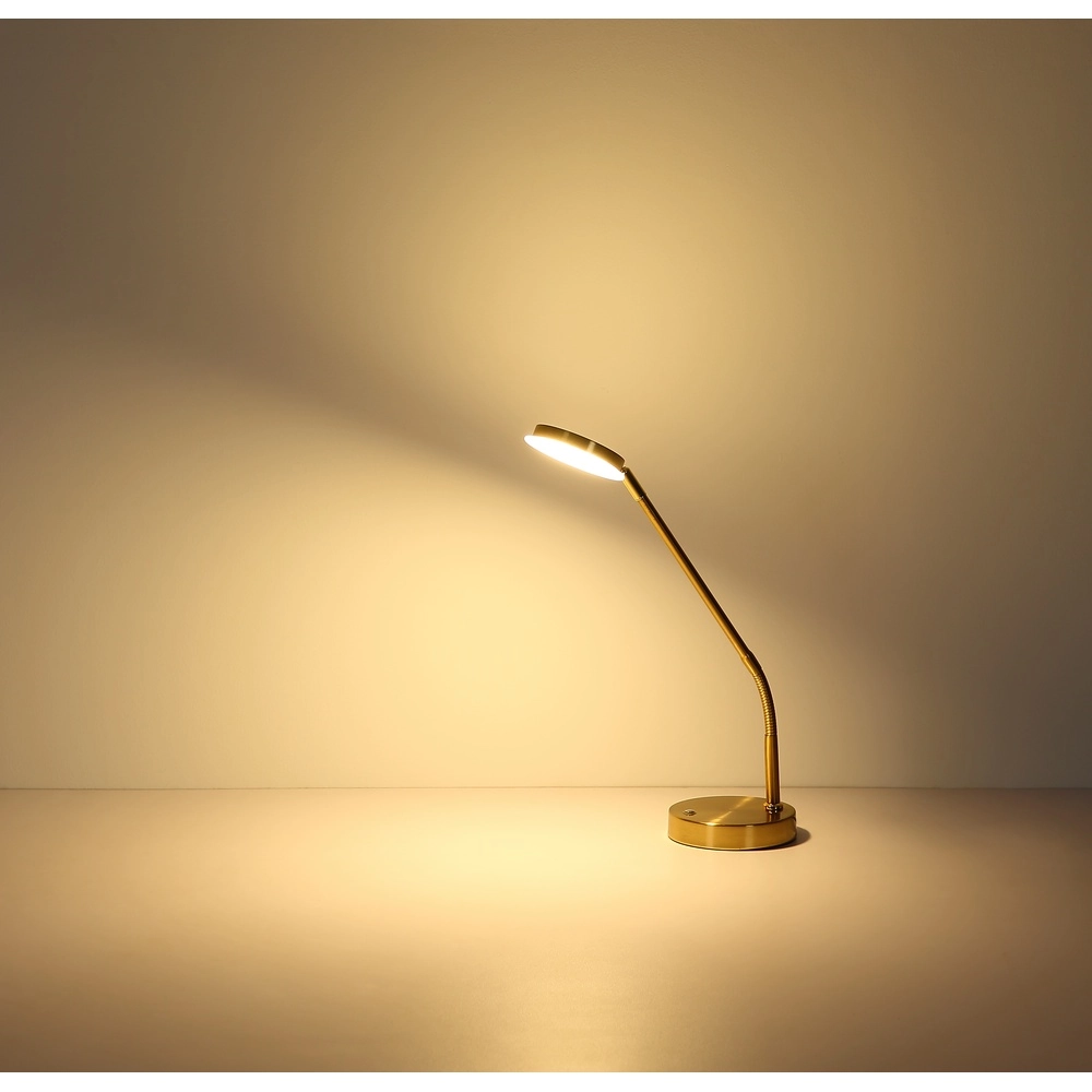 Bureaulamp Silvio goud Globo 9007371592166