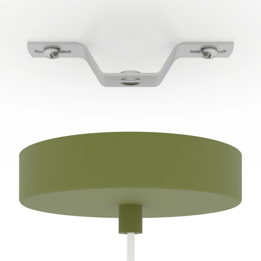 Design hanglamp Berardelli oranje met groen Ø 23cm Eglo 9008606404926