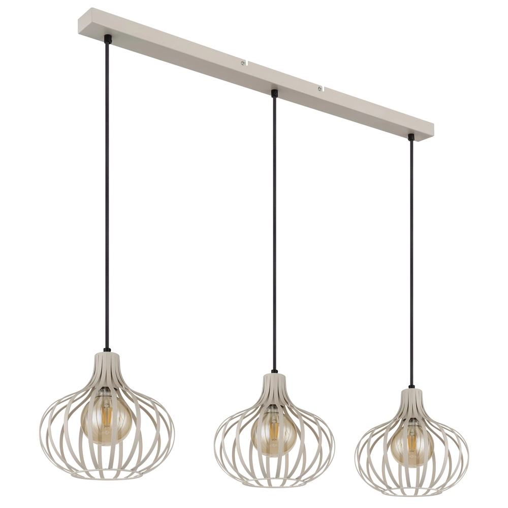 Design hanglamp Mateo 3-lichts crème Globo 9007371519880