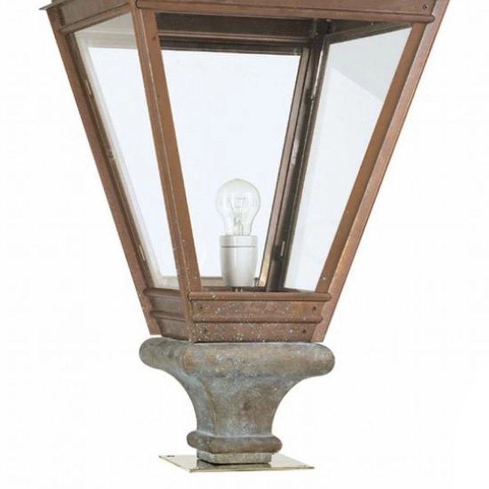 Nostalgische lantaarnlamp Jan vd Heijden 80cm koperbruin KS verlichting 8714732144803
