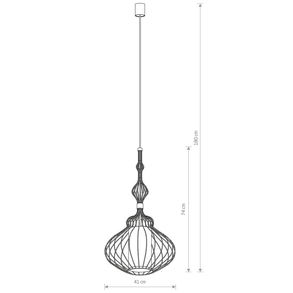 Handlamp met stof Abi Ø 41cm Lyora 5903139886697