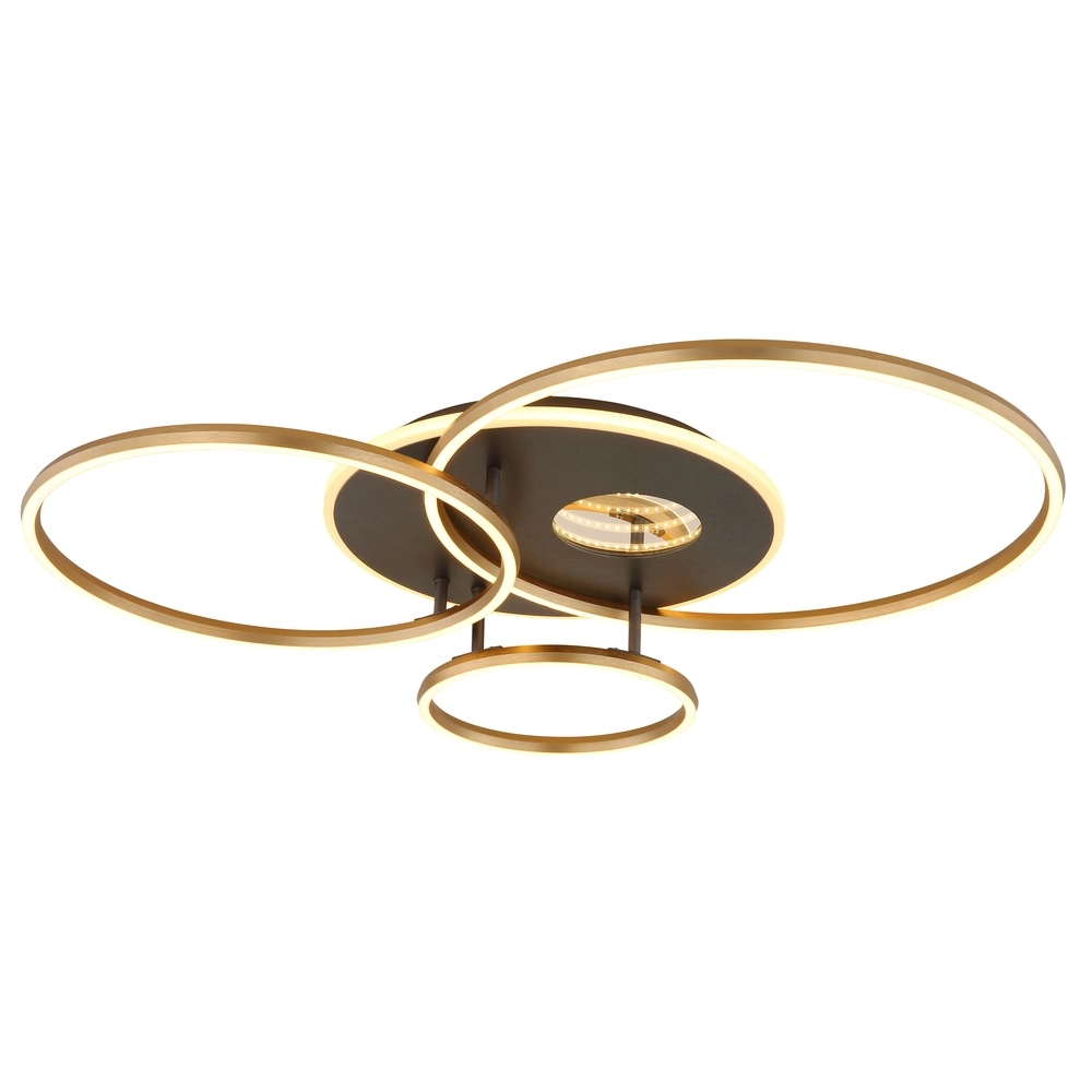 Moderne plafondlamp Invertina goud 90cm Globo 9007371572403