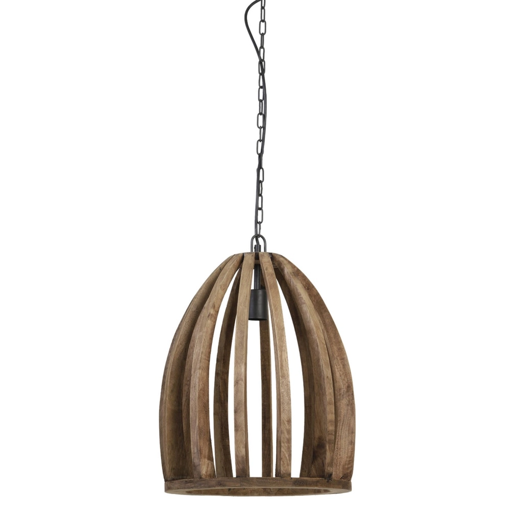 Houten hanglamp Haranka Ø 38cm