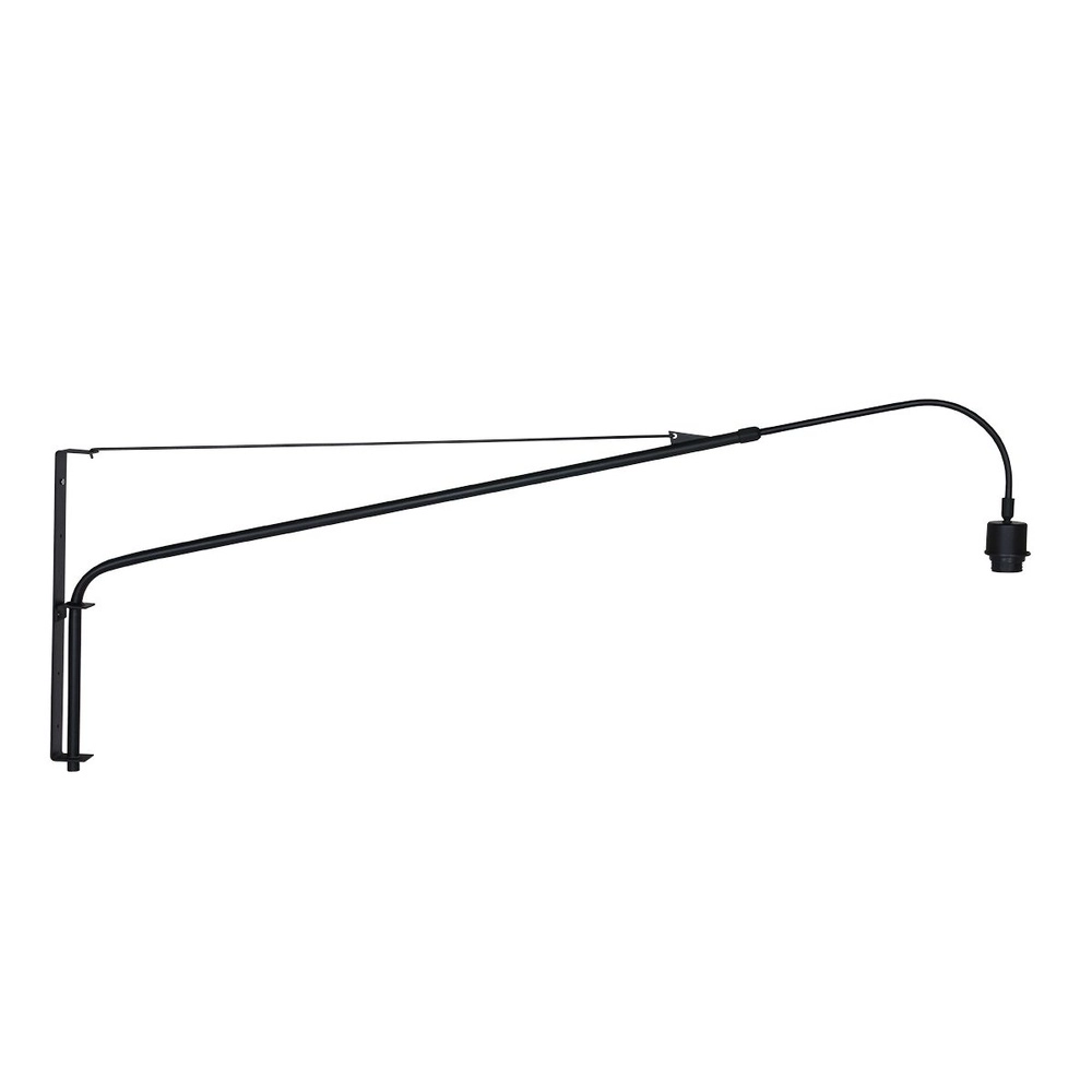 Muurlamp Elegant Classy met rotan en zwarte kap Steinhauer 8712746182446