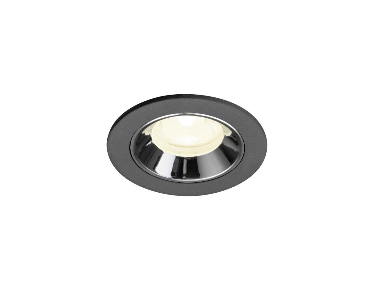 Inbouwspot Numinos XS zwart/chroom 4000K - 40gr