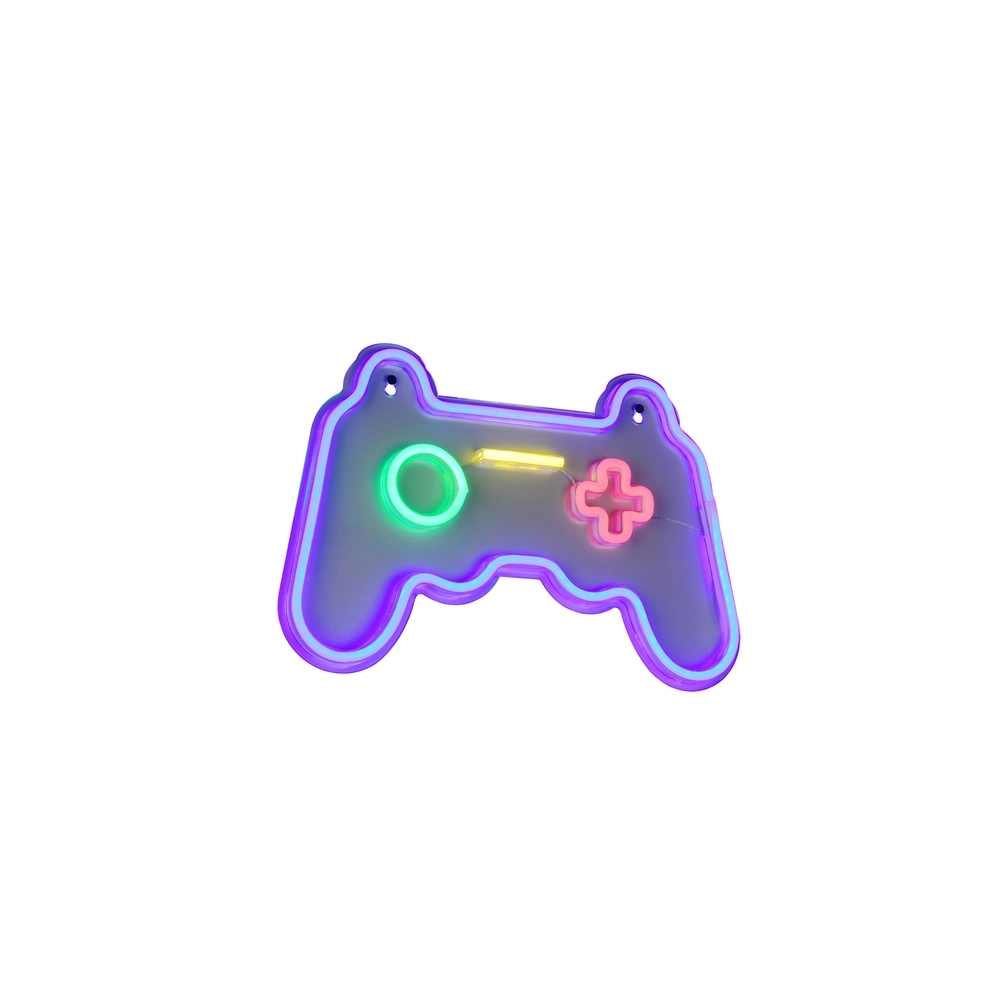 Neon wandlamp Gamer paars Trio 4017807657494