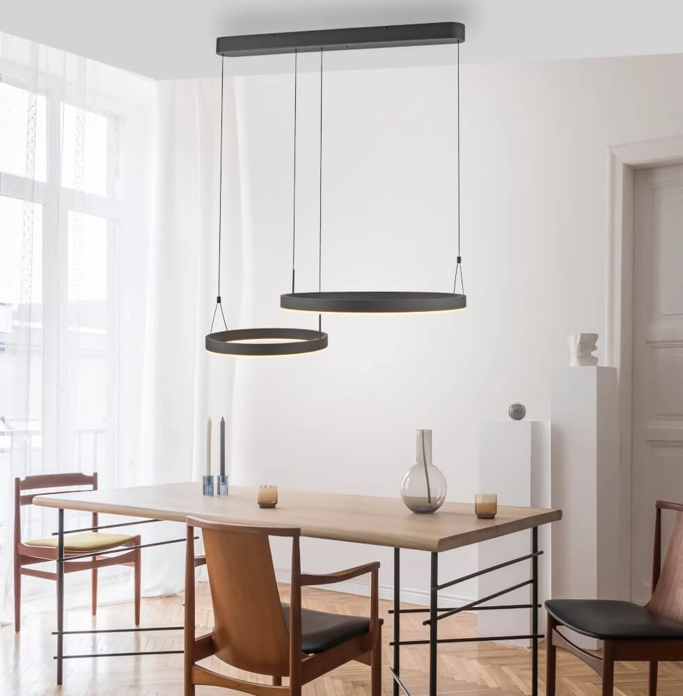 Design hanglamp Esko zwart Paul Neuhaus 4012248384565