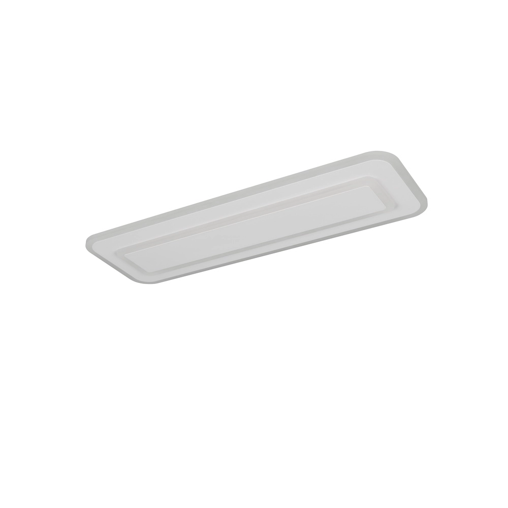 Moderne plafondlamp Riva wit 60cm Trio 4017807682915