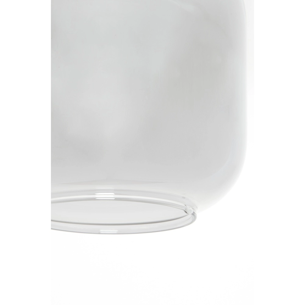 Eettafel hanglamp Lekar 5x E27 - zwart met smoke glas Light & Living 8717807638351