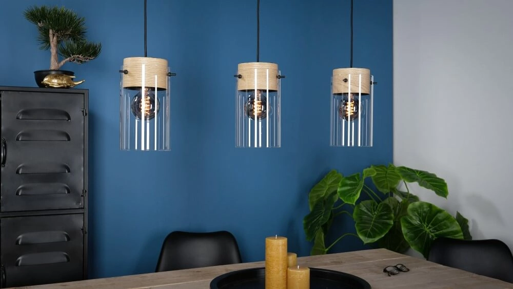 Eetkamer hanglamp Madreselva met glas Eglo 9002759435462