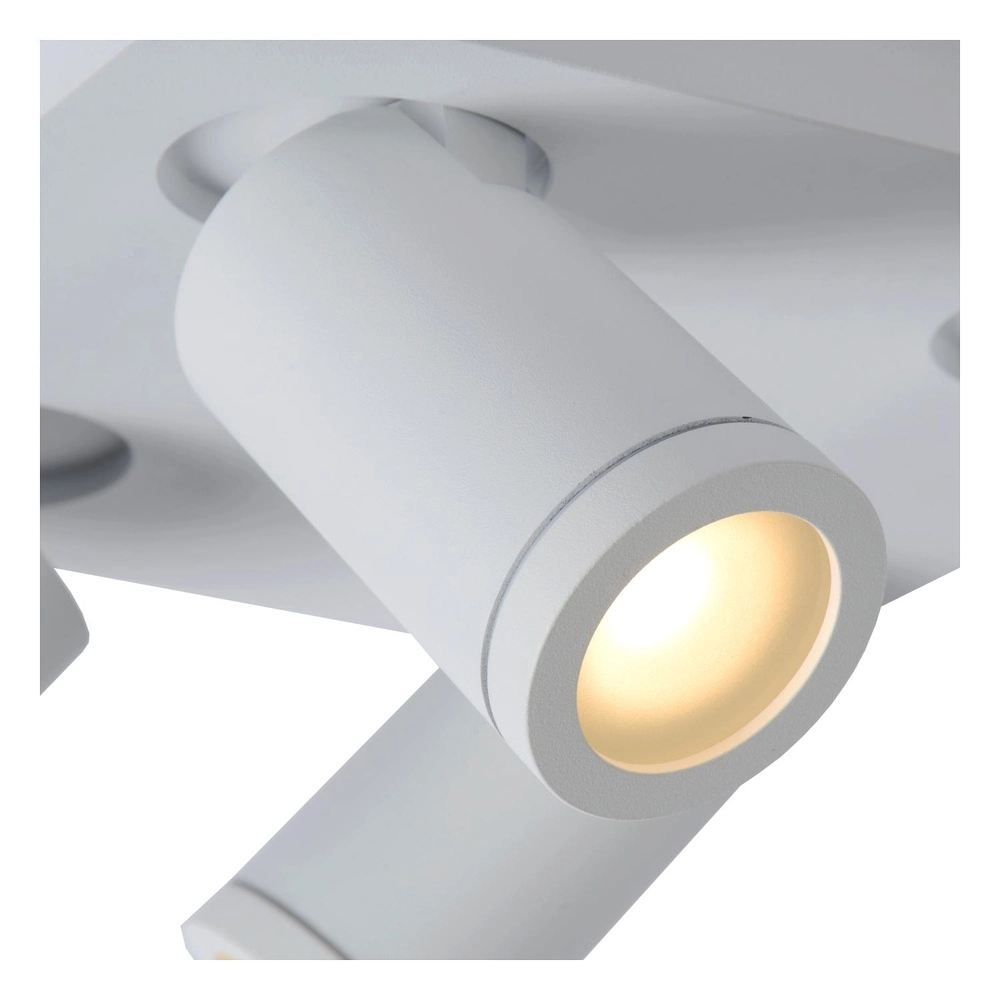 Plafondspot Taylor IP44 4-lichts wit Lucide 5411212092687