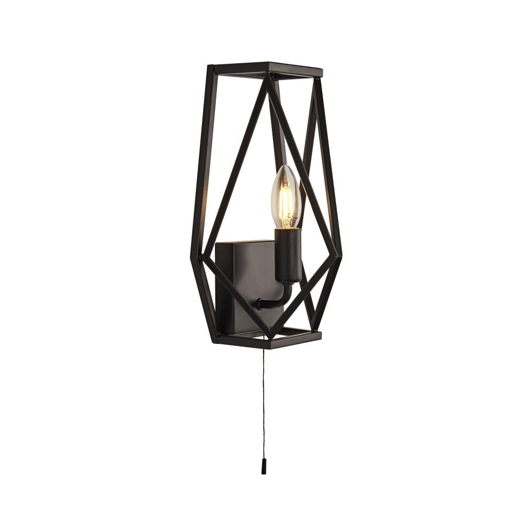 Zwarte wandlamp Chassis