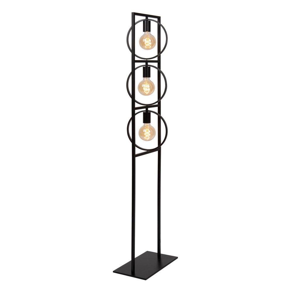 Unieke vloerlamp Suus 3-lichts zwart Lucide 5411212010896