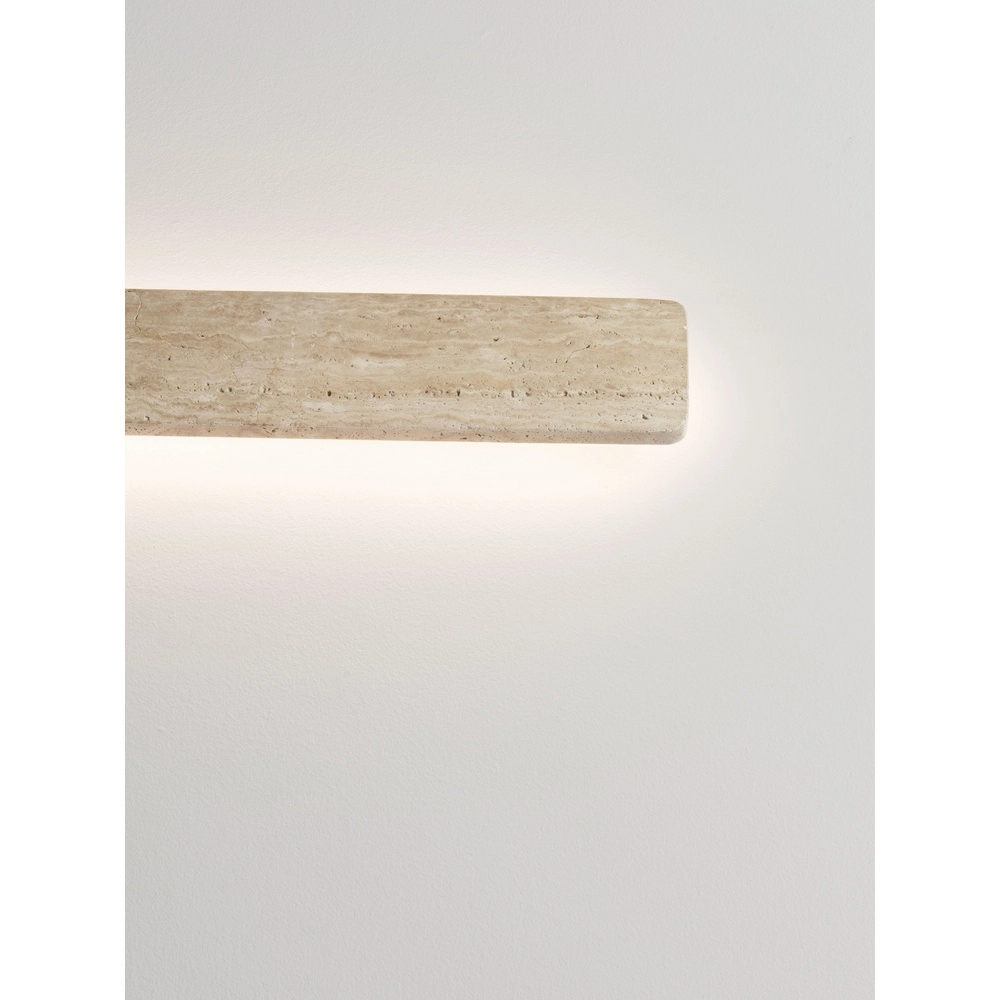 Strakke wandlamp Alyssa zand bruin Lyora 5212017495860
