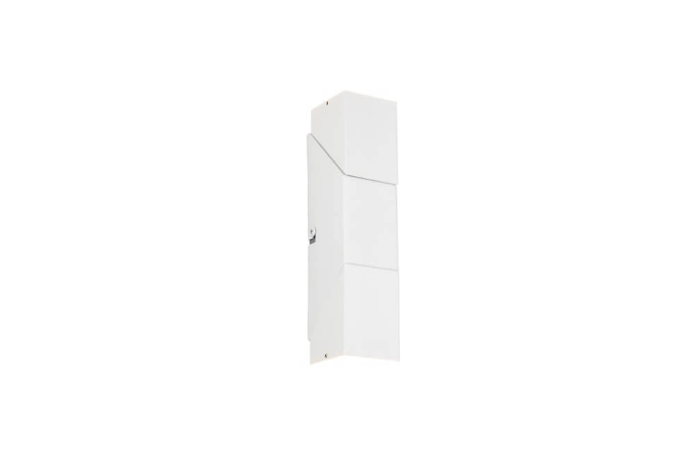 Witte muurspot Raglan met led