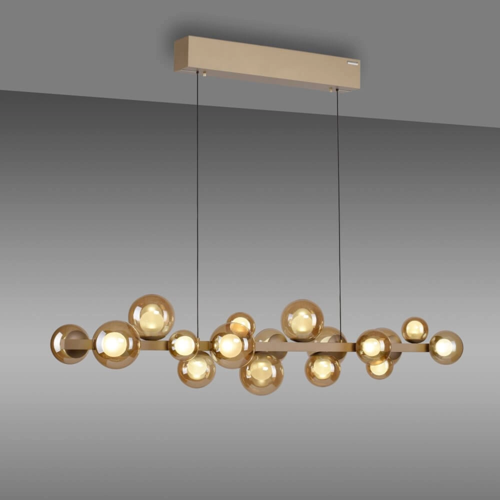 Unieke hanglamp Pure E-Popup 18-lichts brons Paul Neuhaus 4012248384428