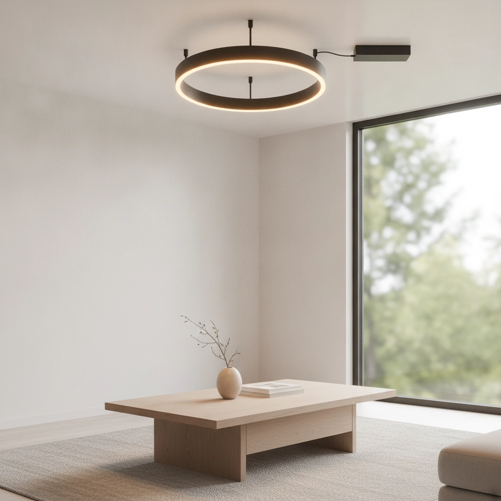 Plafondlamp Motif zwart Ø 60cm