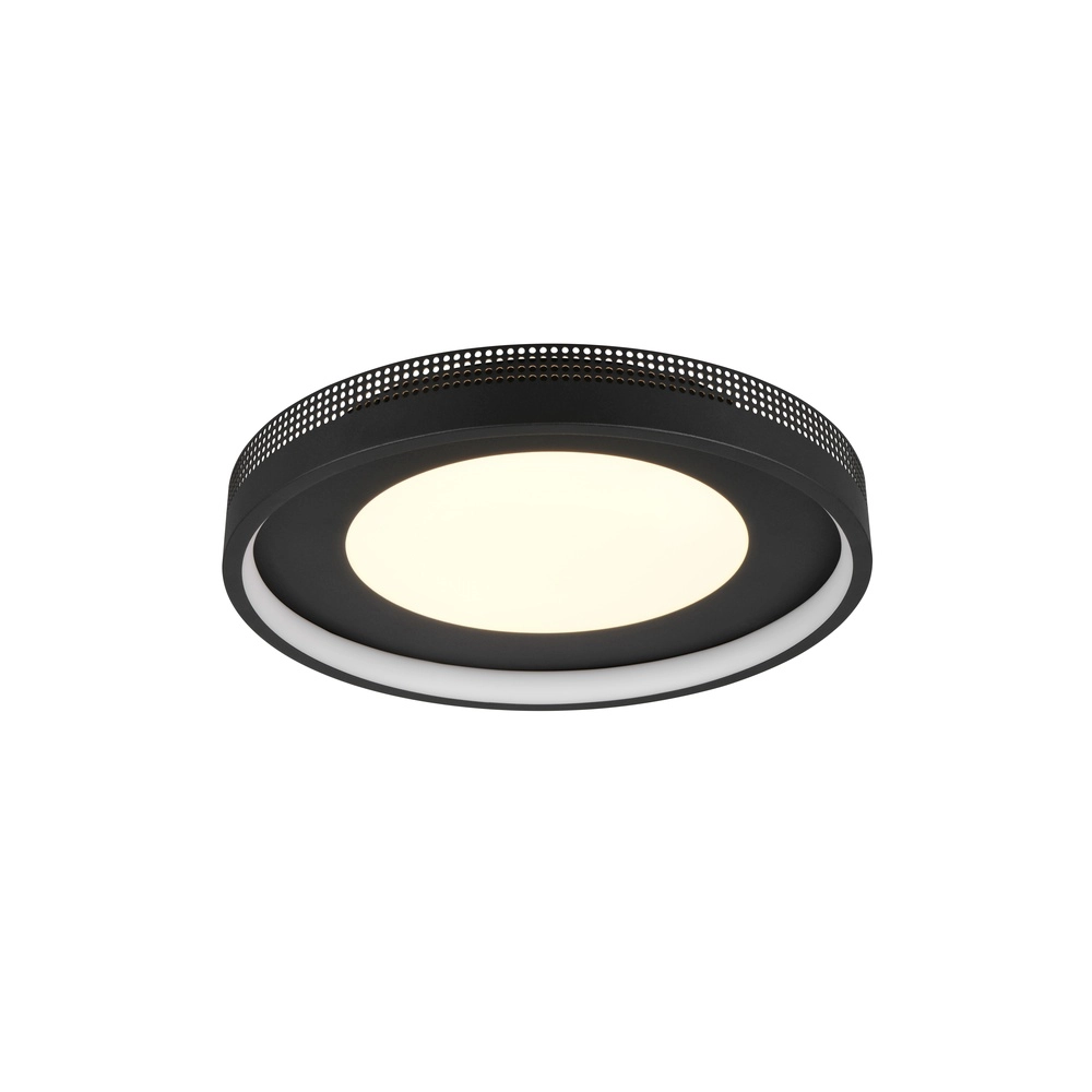 Moderne plafondlamp Solea zwart Trio 4017807660951
