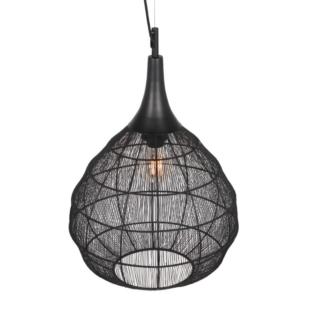 Ronde hanglamp Soraya Ø 42cm - zwart Trio 4017807617450