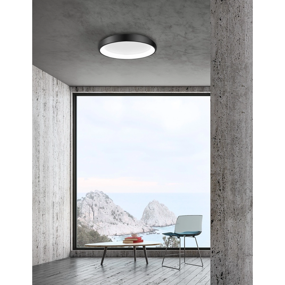 Plafondlamp Albi zwart Ø 61cm Lyora 5212017414861