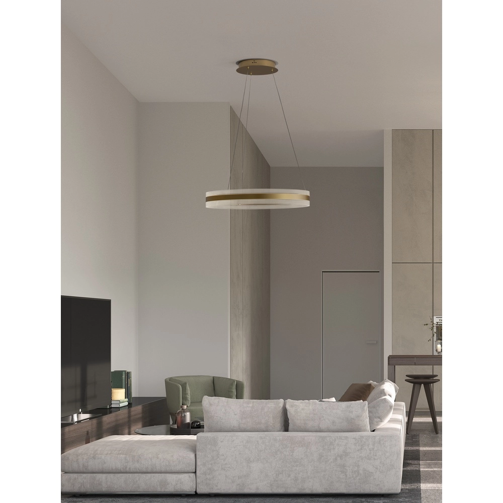 Hanglamp Agos design goud Ø 60cm Lyora 5212017439352