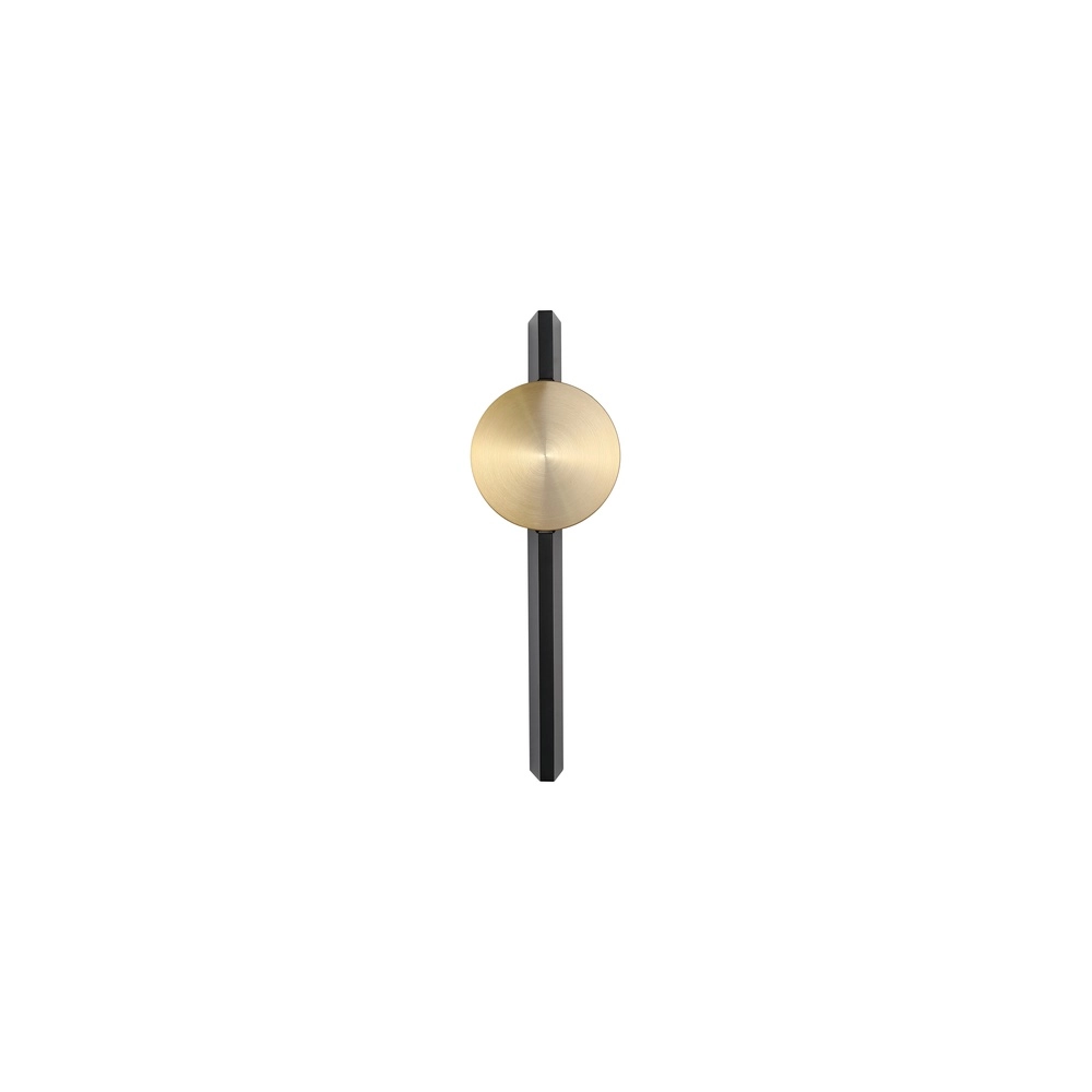 Design wandlamp Shield zwart en goud Searchlight 5053423301167