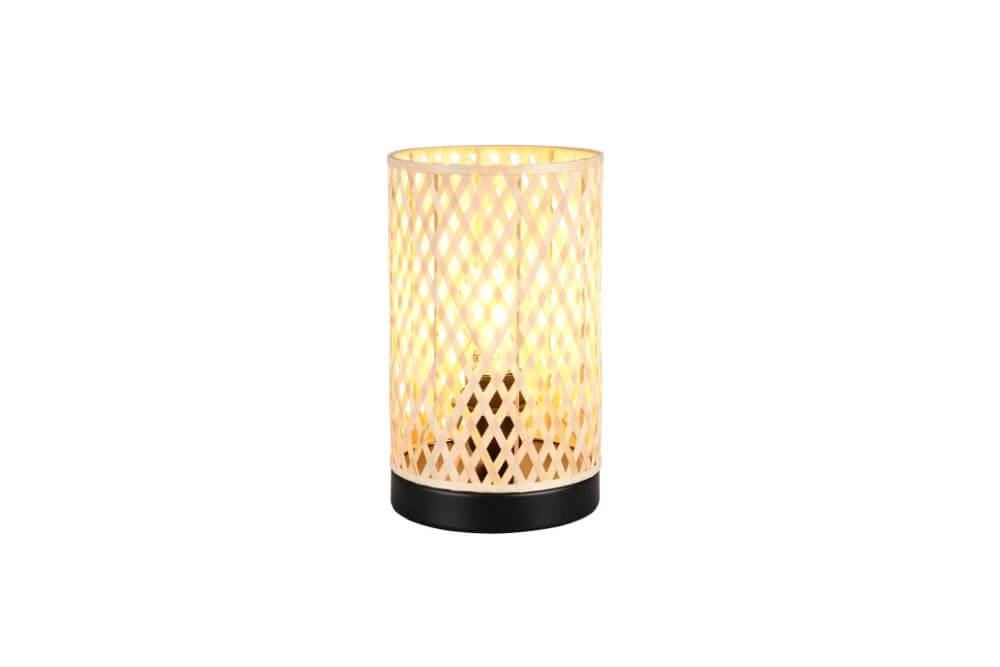 Crème tafellamp Laurent met zwart Ø 14cm Trio 4017807637595