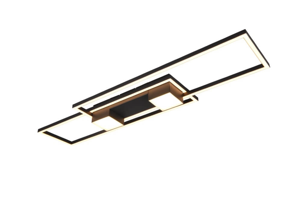 Led plafondlamp 100x28 Albany zwart Trio 4017807610291