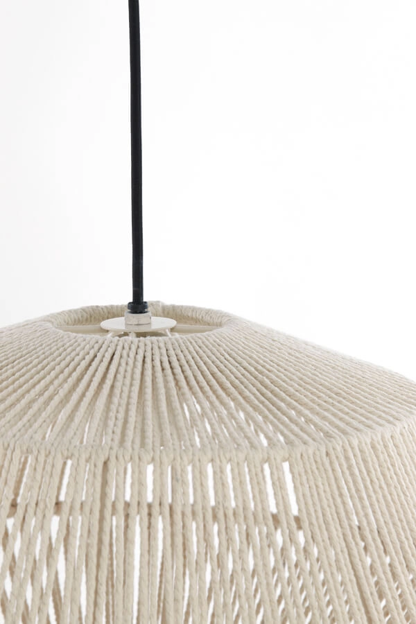 Scandinavische hanglamp Deya crème Ø 40cm Light & Living 8717807744922