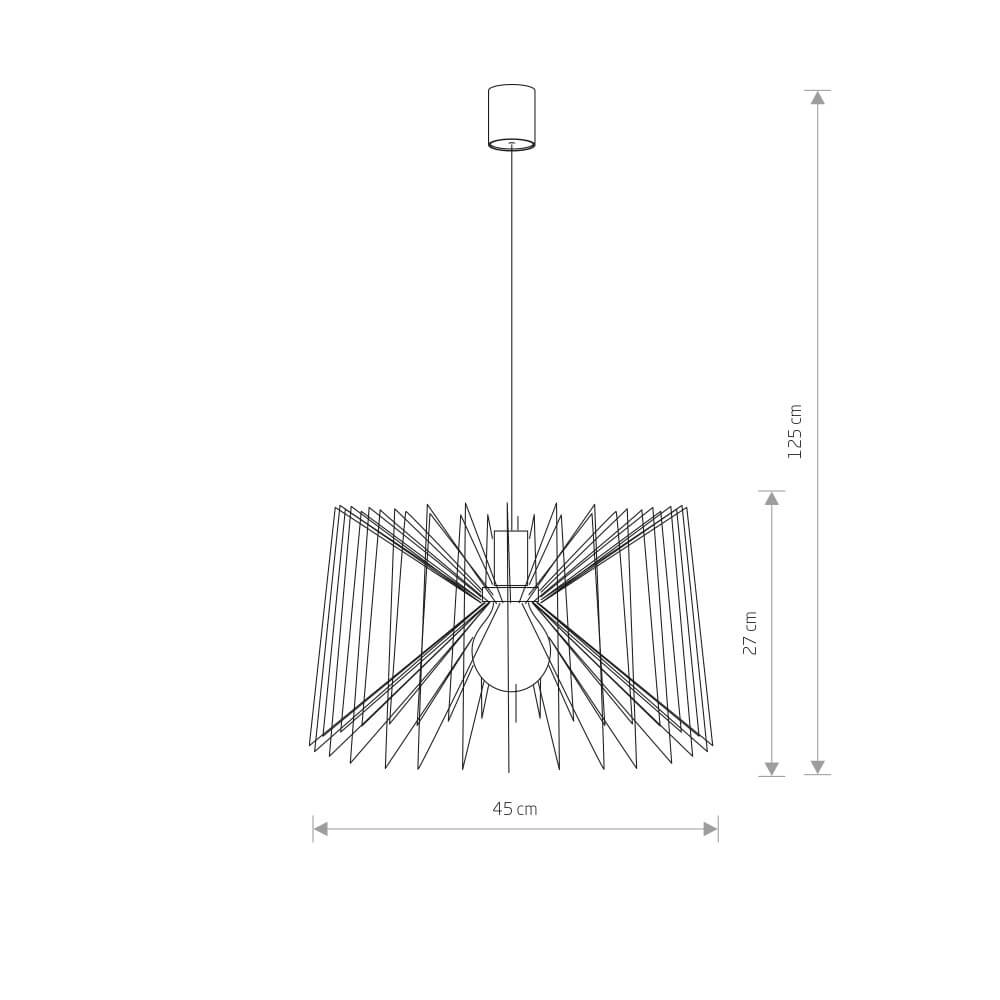 Witte draadlamp Ness Ø 45cm Lyora 5903139676793