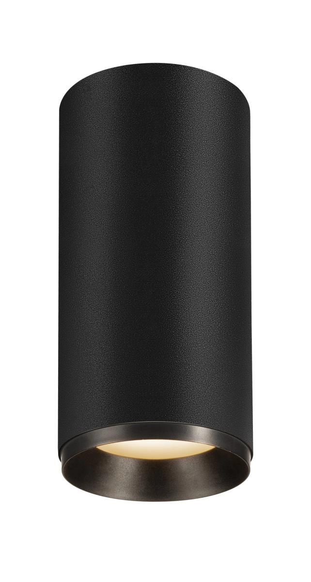 Opbouwspot Numinos L cilinder zwart 3000K - 60gr