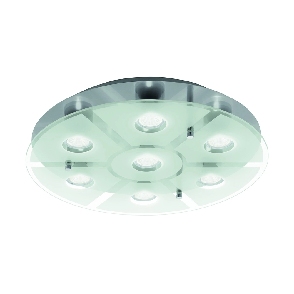 Plafondlamp Cabo-Sd rond nikkel