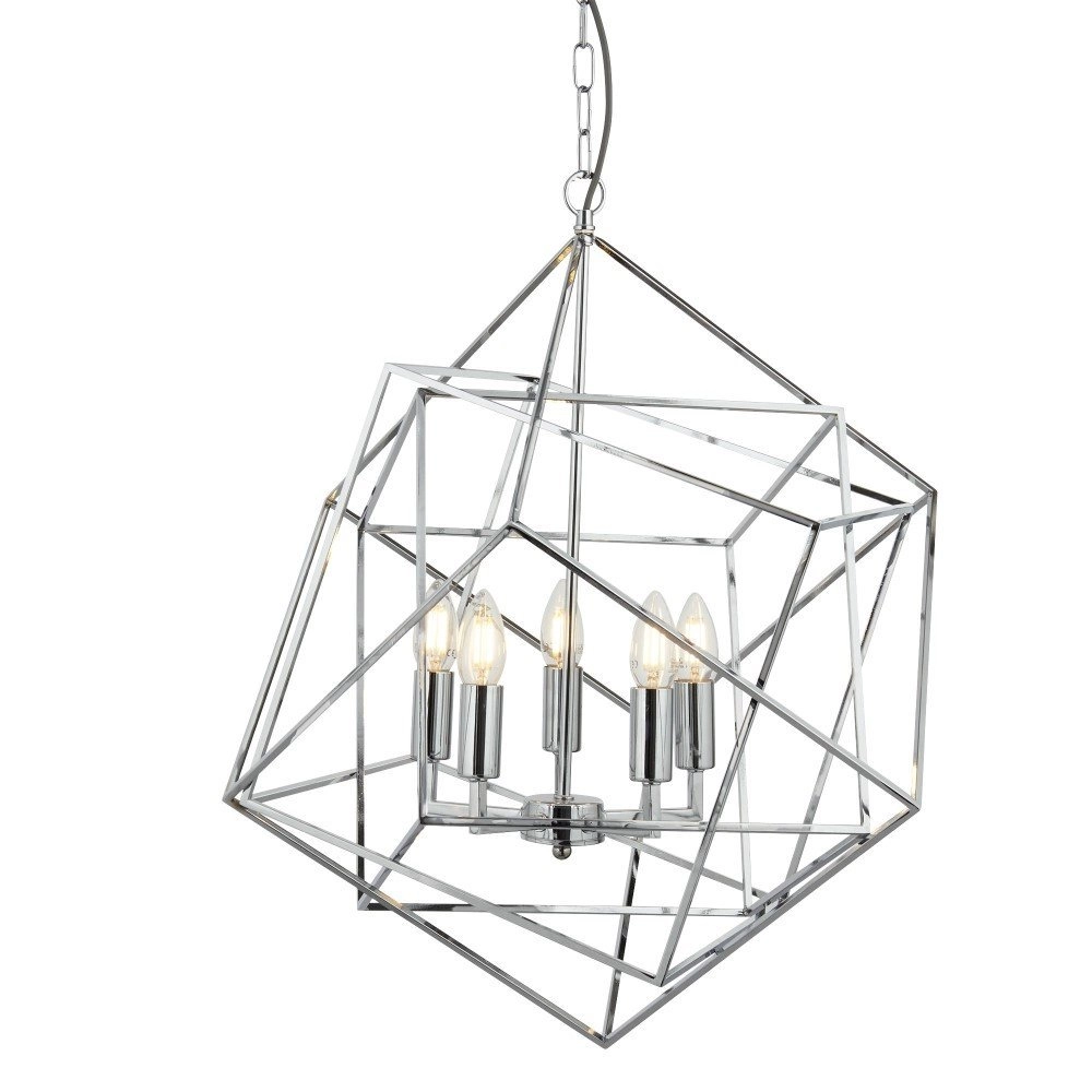 Grote hanglamp Cube Ø 55cm