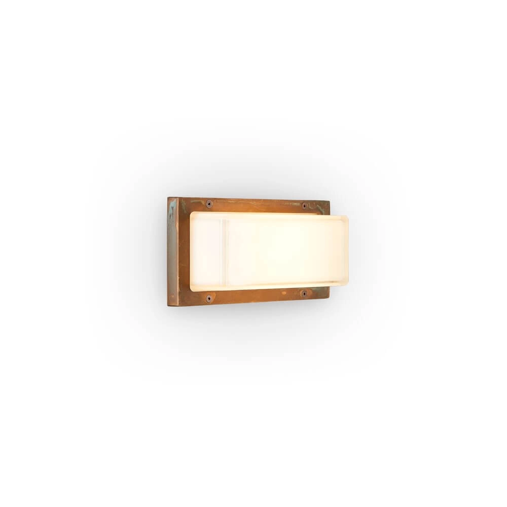 Landelijke buitenlamp Ice Cubic rechthoekig Lyora