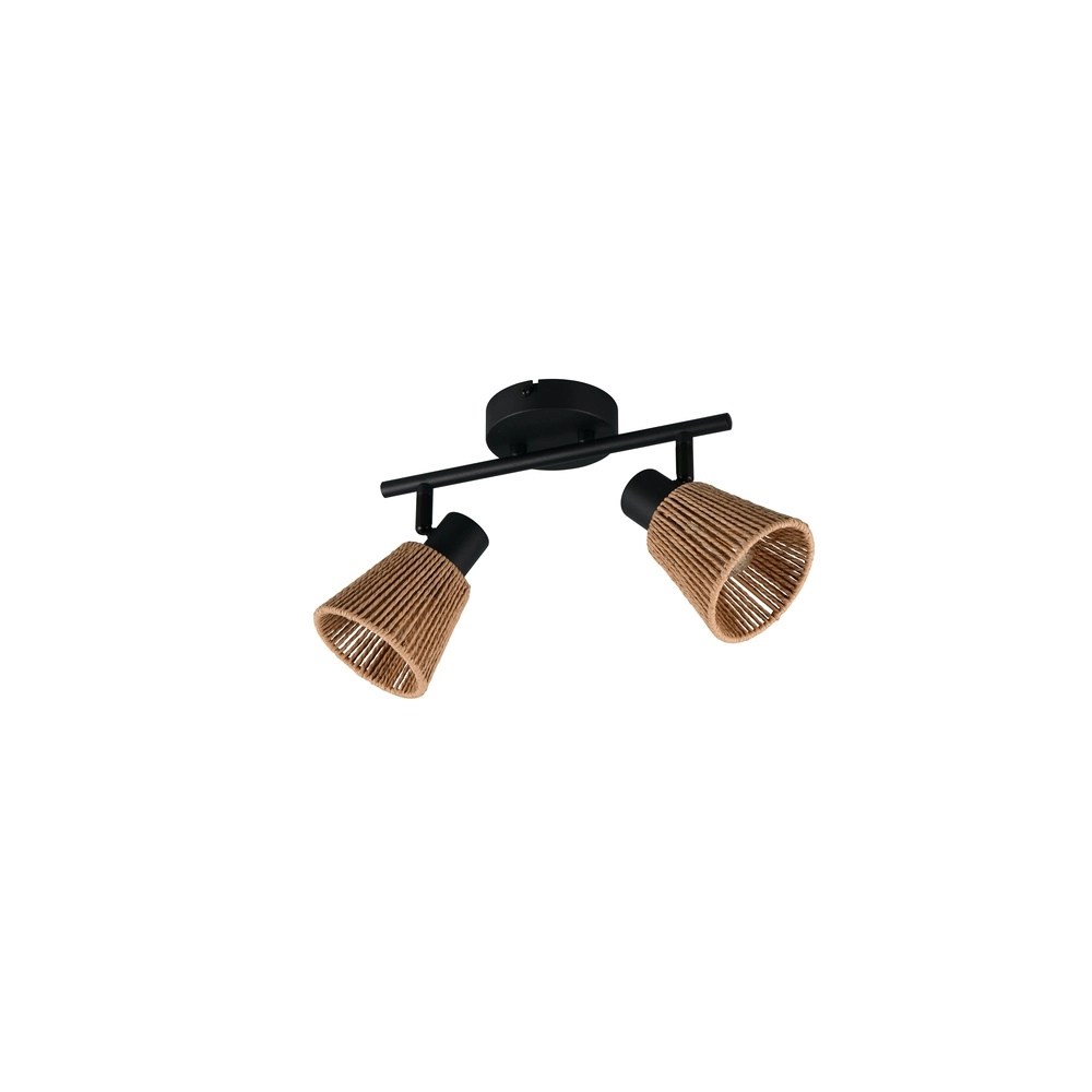 Plafondlamp Natrel dubbel bruin Trio 4017807672343