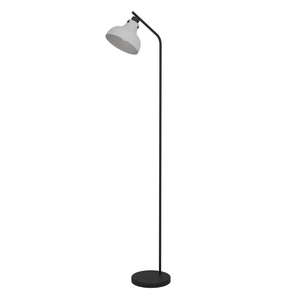 Zwart met grijze vloerlamp Matlock 158cm