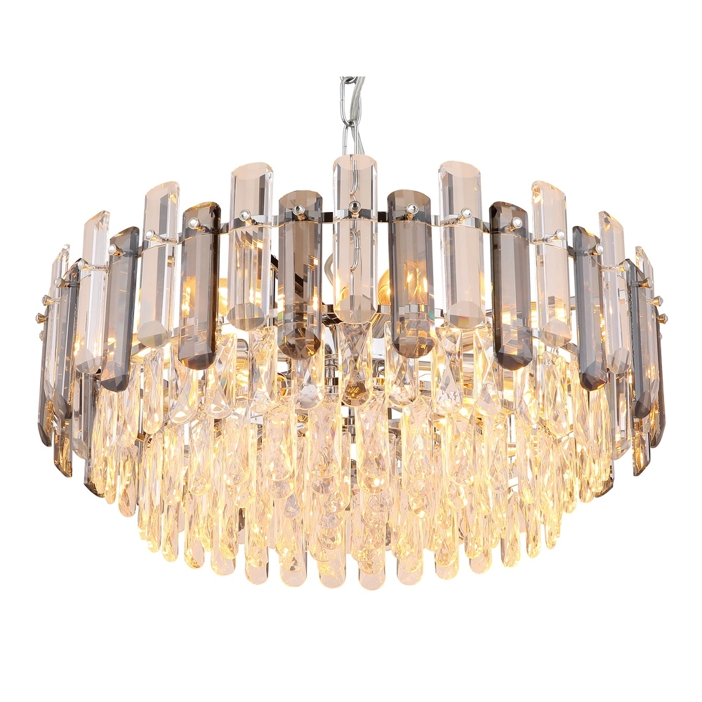 Kroonluchter Orgina chroom met kristal Globo 9007371487141