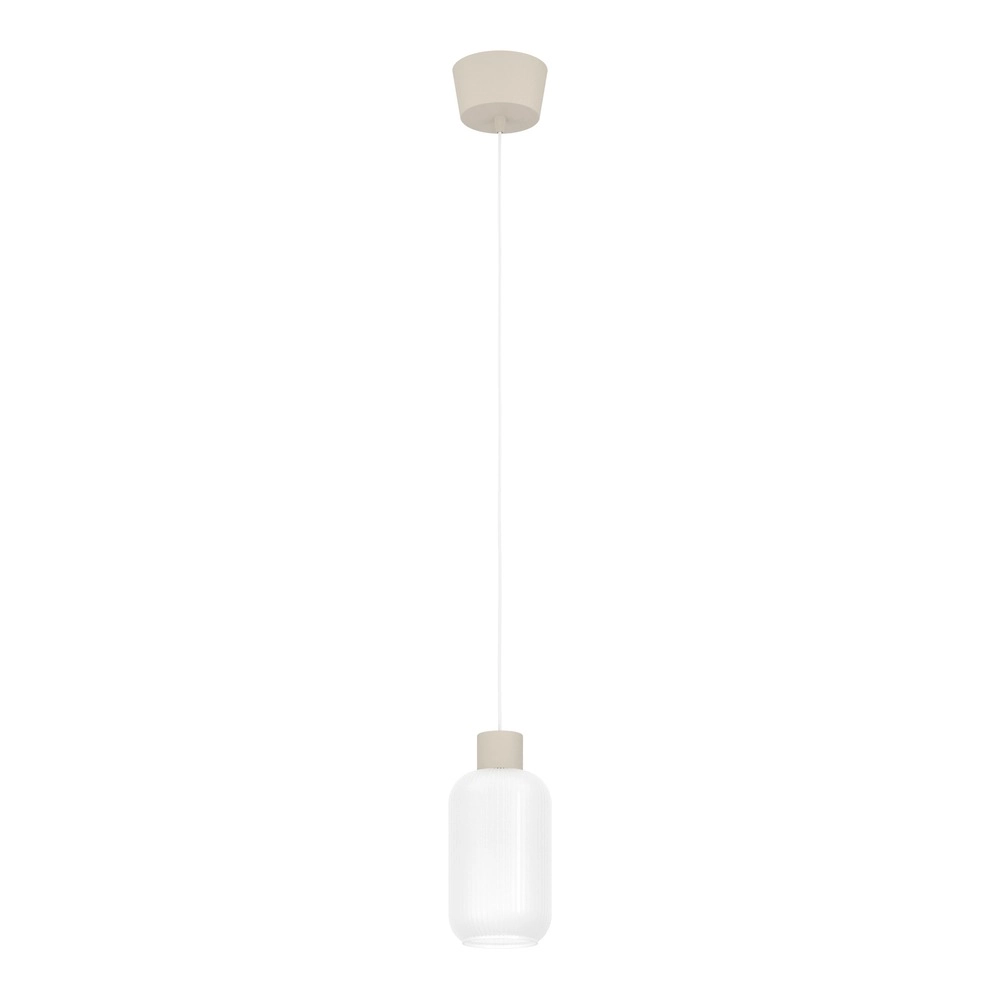 Design hanglamp Dasmina zand bruin met wit Ø 13cm Eglo 9008606406296