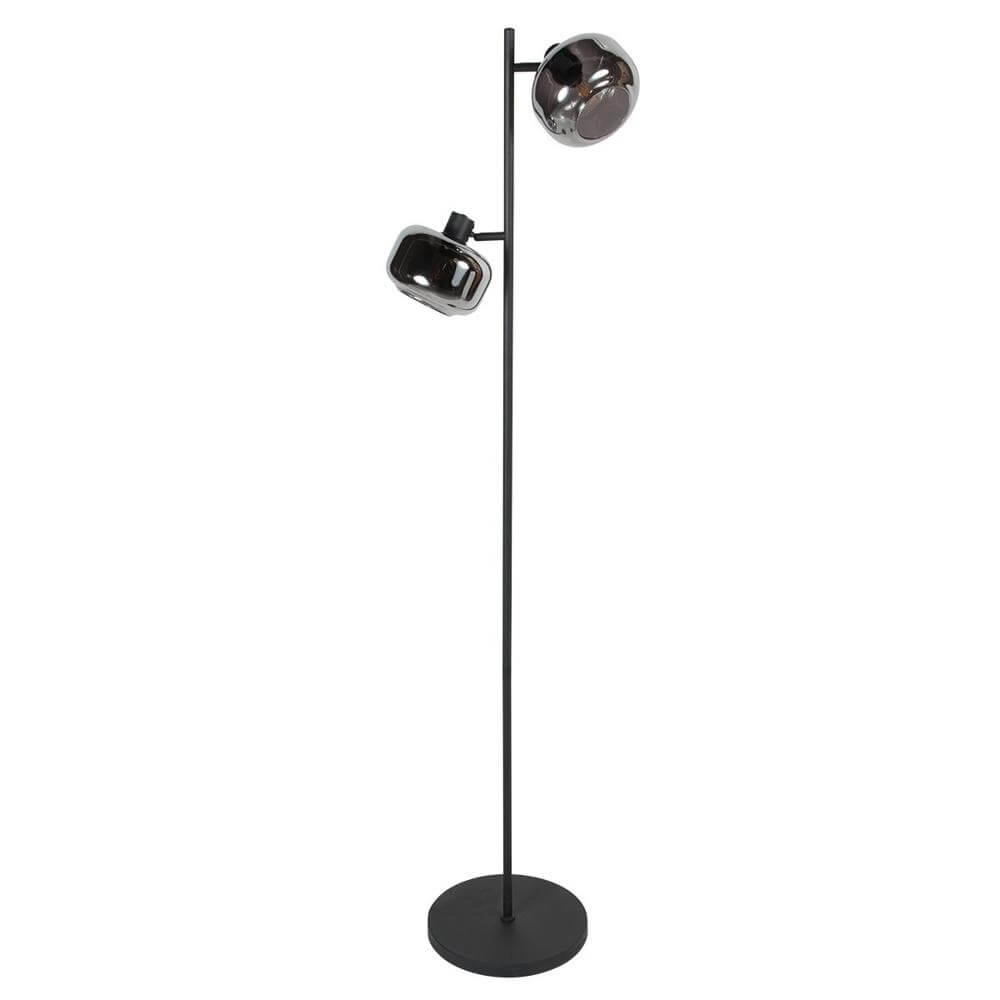Zwarte vloerlamp Tenebris 2-lichts Steinhauer 8712746178159