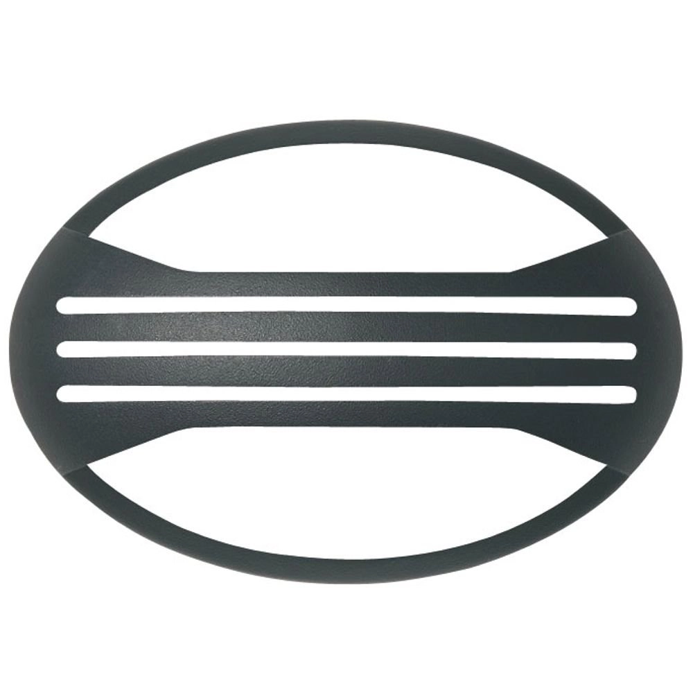 Buitenlamp Jack Oval 3-stripe zilvergrijs